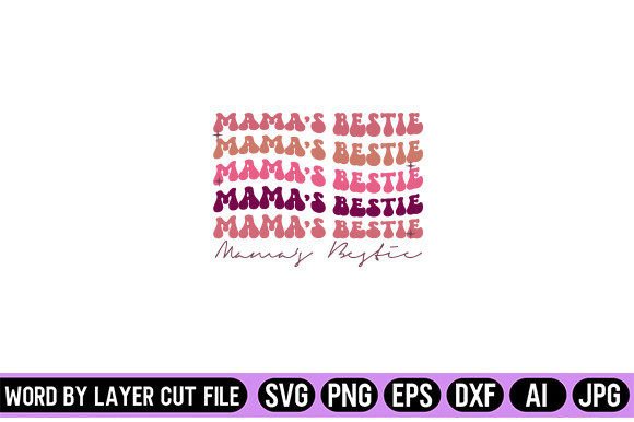 Download Mama’s Bestie Retro Design - Premium Resources