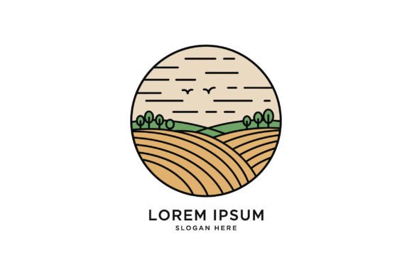 Download Rolling Hills and Farmland in a Circular - Premium Resources