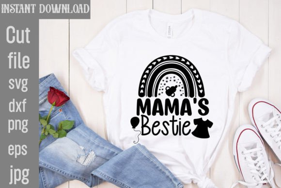 Download Mama's Bestie SVG Cut File - Mama's bestie Collection