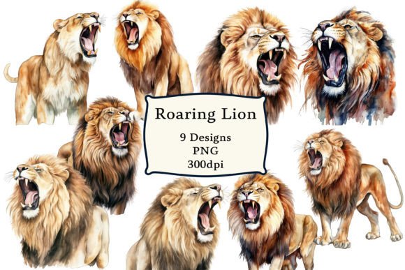 Download Roaring Lion Clipart Sublimation - Lion clipart Collection